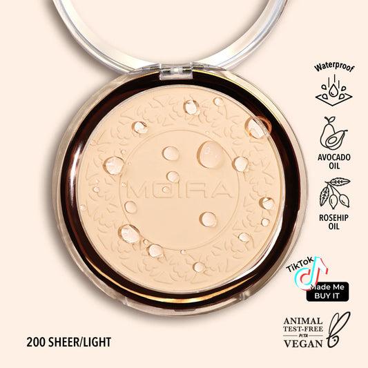 Polvo Compacto a prueba de agua Moira beauty